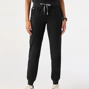 FIGS Black Zamora Jogger Scrub Pants